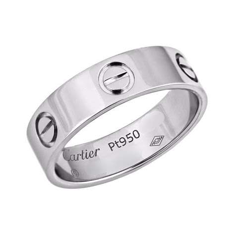 cartier platinum love ring|cartier love ring vintage.